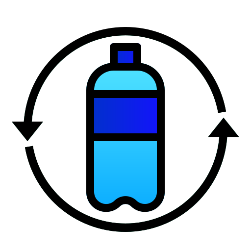 Botella de plástico icono gratis