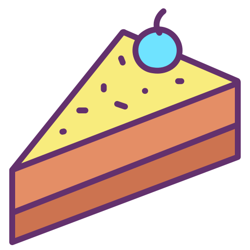 Rebanada de la torta icono gratis