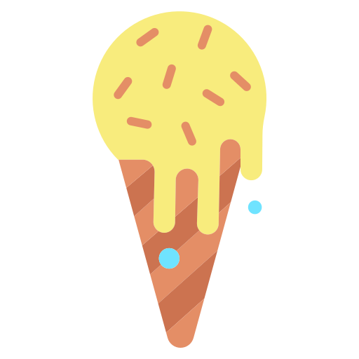 Cono de helado icono gratis