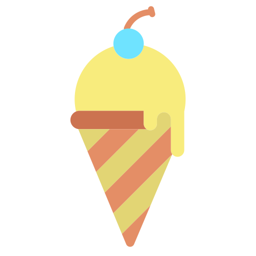 Cono de helado icono gratis