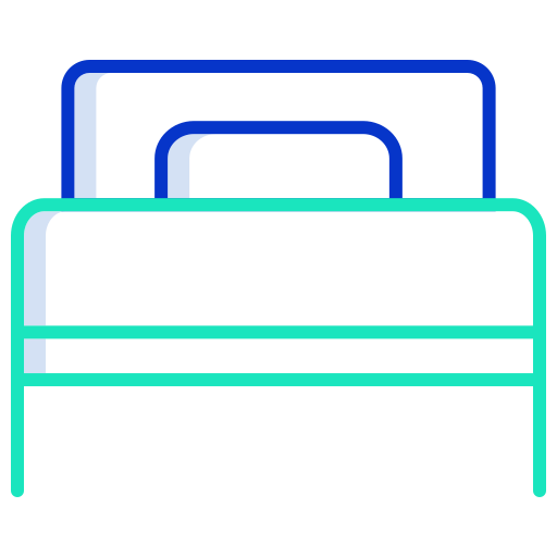 Cama individual icono gratis