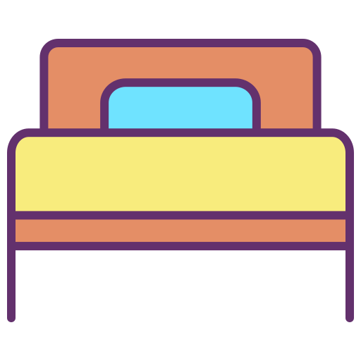 Cama individual icono gratis