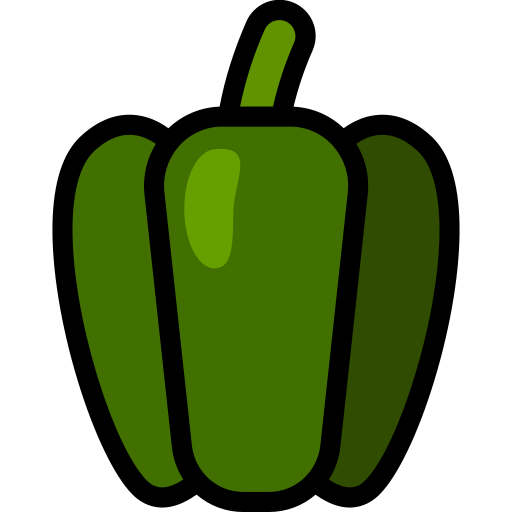 Pimiento verde icono gratis