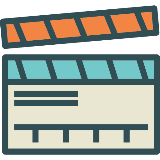 Clapperboard Swifticons Lineal Color icon