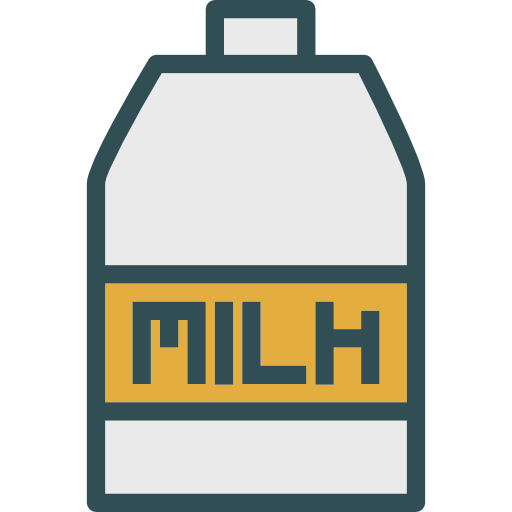 Milk Free Food Icons 5870