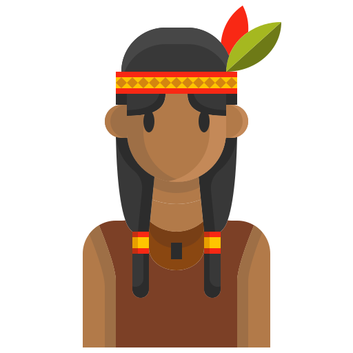 Native american Justicon Flat icon