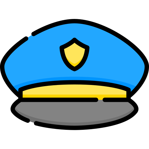 chapéu de polícia grátis ícone