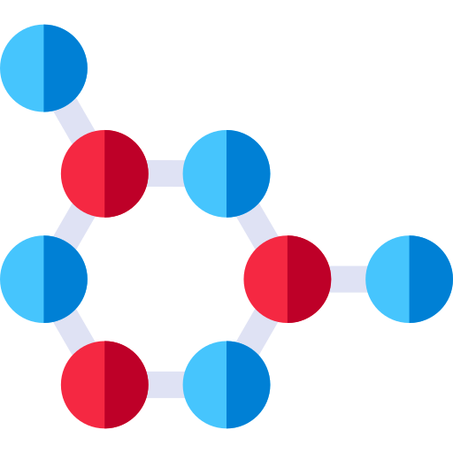 Molecules Basic Rounded Flat Icon