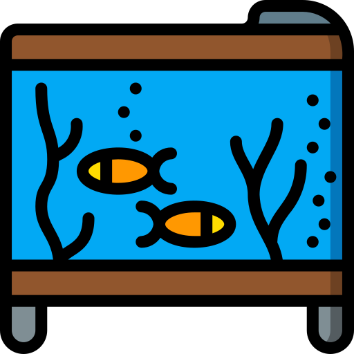 Fish tank Basic Miscellany Lineal Color icon