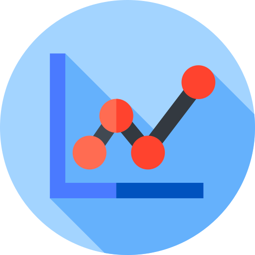 Line chart - Free business icons