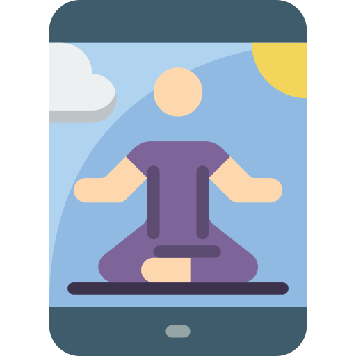 aplicación de meditación icono gratis