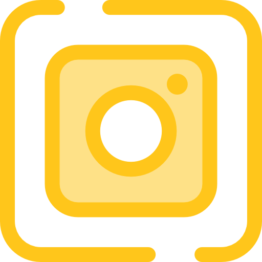 Instagram Monochrome Yellow icon