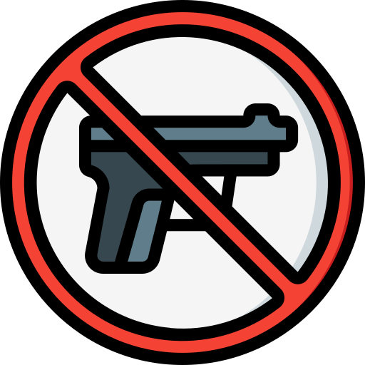 No weapons Basic Miscellany Lineal Color icon