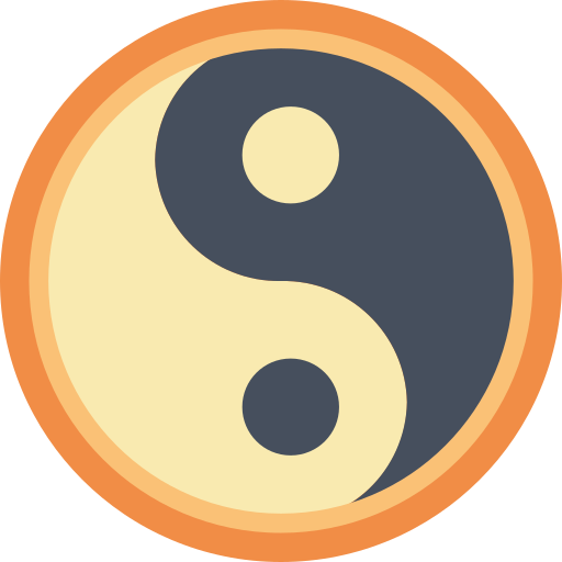 yin yang icono gratis