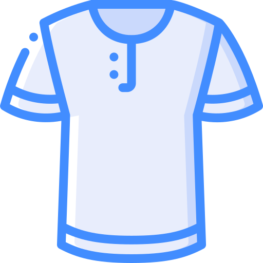 Shirt Basic Miscellany Blue icon