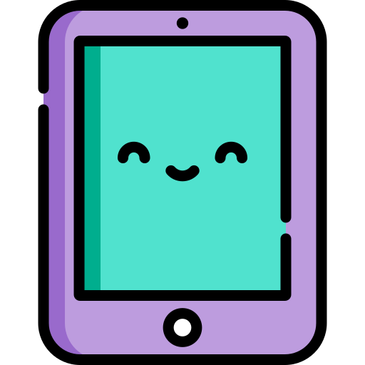 Smartphone Kawaii Lineal Color Icon