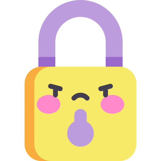Locked Kawaii Flat icon