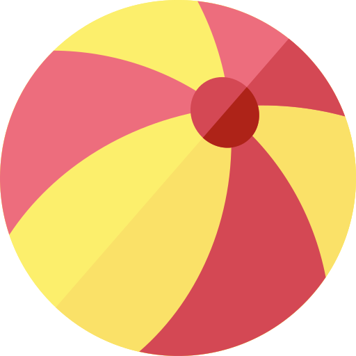 Beach ball Basic Rounded Flat icon