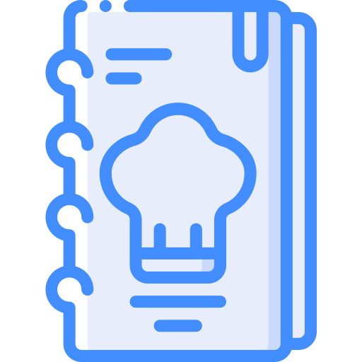 libro de recetas icono gratis