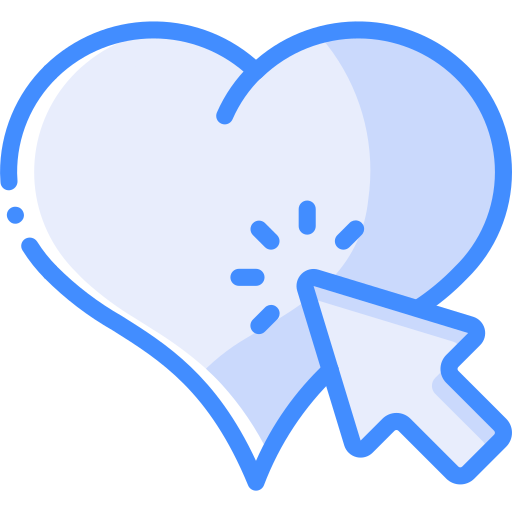 Heart Basic Miscellany Blue icon