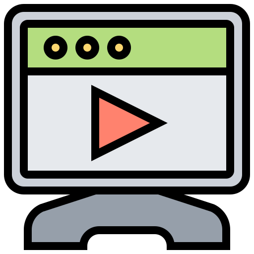 reproductor de video icono gratis