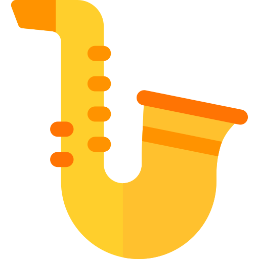 Saxophone Basic Rounded Flat icon