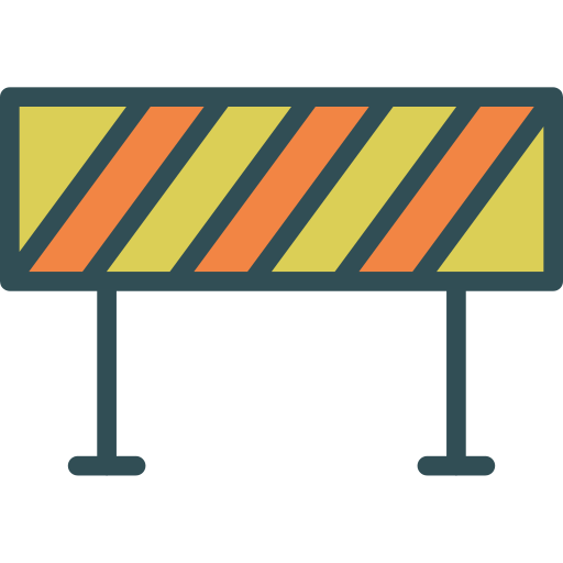 roadblock sign clipart