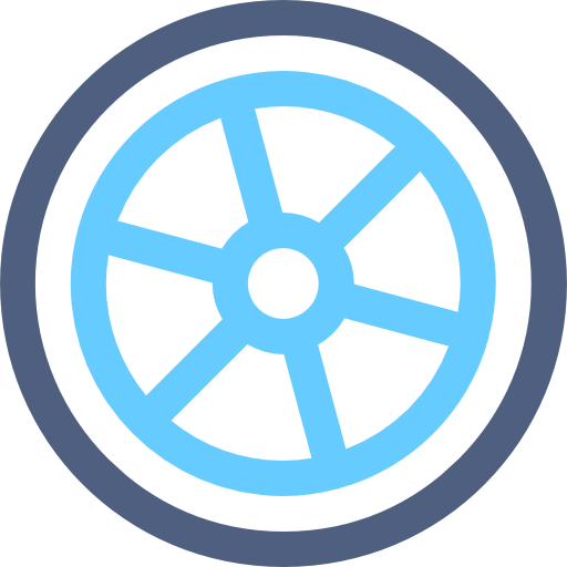 Wheel Smooth Rounded Color icon