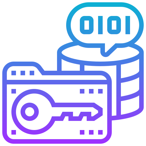 cifrado de datos icono gratis