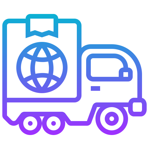 Delivery truck - Free shipping and delivery icons