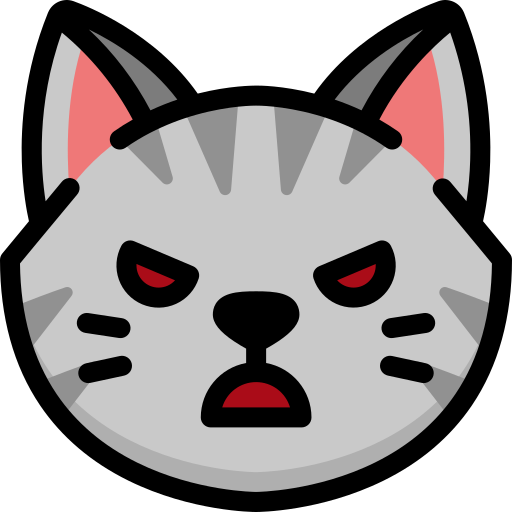 Angry, cat, cat face, emoji, mad, mad cat icon - Download on Iconfinder