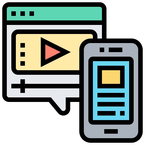 marketing de vídeo grátis ícone marketing de vídeo grátis ícone
