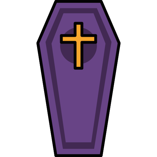 Tomb Generic Thin Outline Color icon