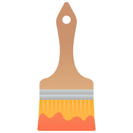 Paint brush Amethys Design Flat icon