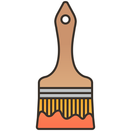 Paint brush Amethys Design Lineal Color icon