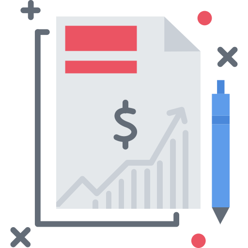 informe de ganancias icono gratis