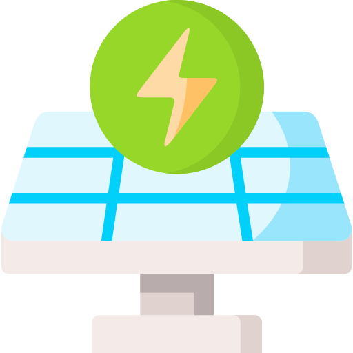 Énergie solaire Icône gratuit Énergie solaire Icône gratuit