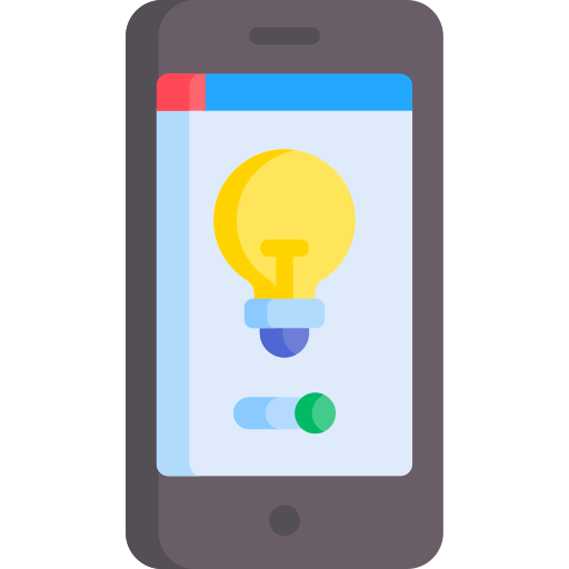 Smart bulb free icon