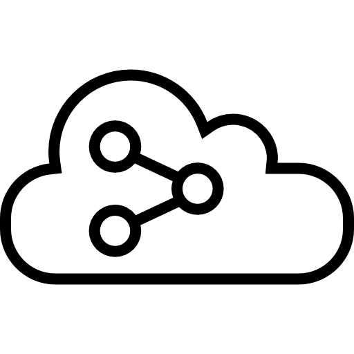 computación en la nube icono gratis