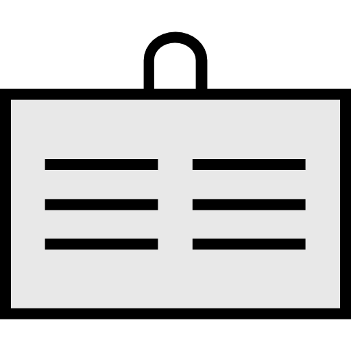 tarjeta de identificación icono gratis