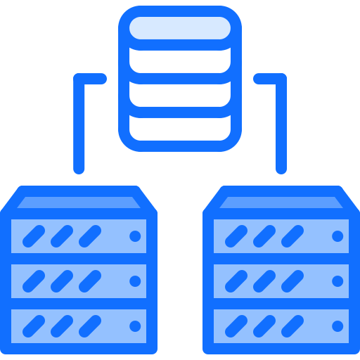 Server Coloring Blue icon