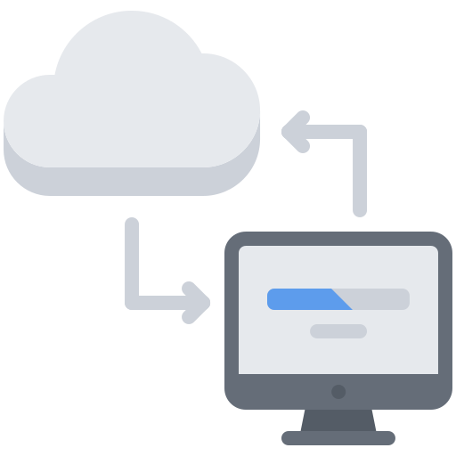 computación en la nube icono gratis