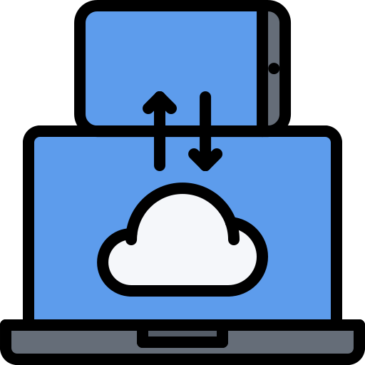 computación en la nube icono gratis