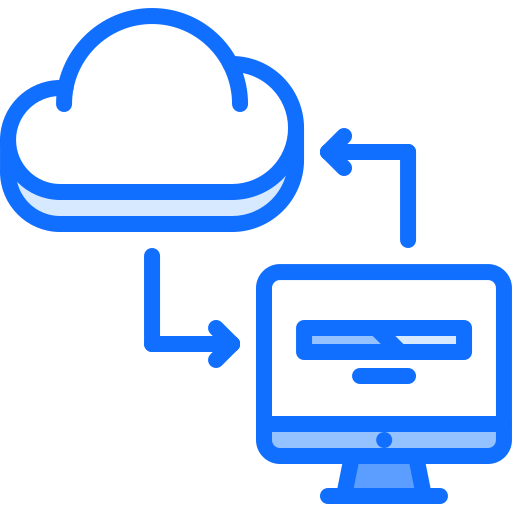 computación en la nube icono gratis