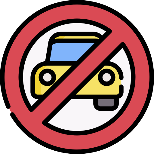 No car Special Lineal color icon