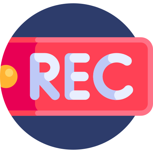 grabación icono gratis