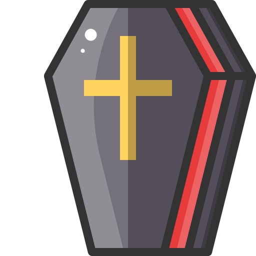 Coffin Generic Outline Color icon