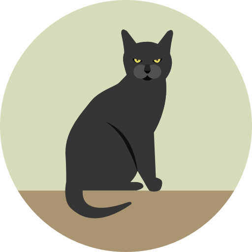 Black Cat Icon, Transparent Black Cat.PNG Images & Vector