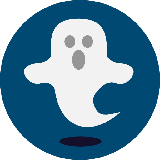 Ghost Roundicons Circle Flat Icon