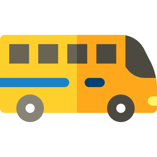 Bus Basic Rounded Flat icon